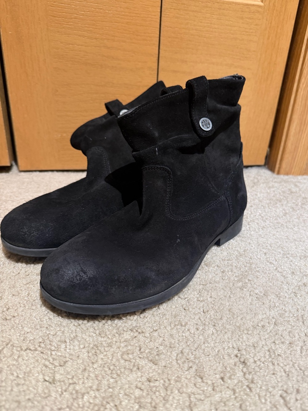 Women’s Birkenstock Black Suede Boots
